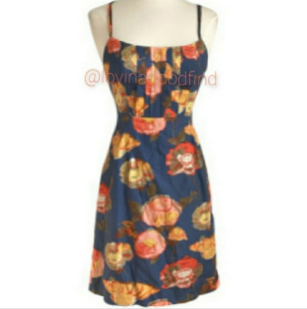 ANTHROPOLOGIE Maeve Peony Silk Slip Dress EUC sz 6 - Picture 14 of 16
